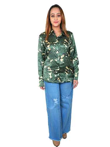 Floral Satin Shirt