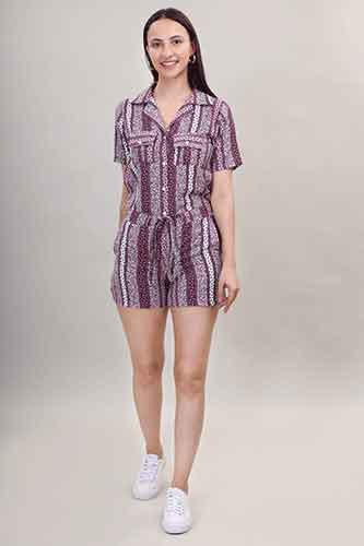 Jumpsuit, feb-crepe, Purple