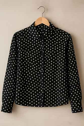 Polka Print Full Selvess shirt
